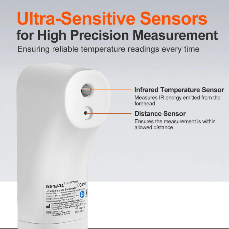 Description Picture 6 of itemNo-Touch Forehead Thermometer,Infrared Digital Thermometer for Adults and Kids,3Ultra-Sensitive Sensors,Quiet Vibration Feedback