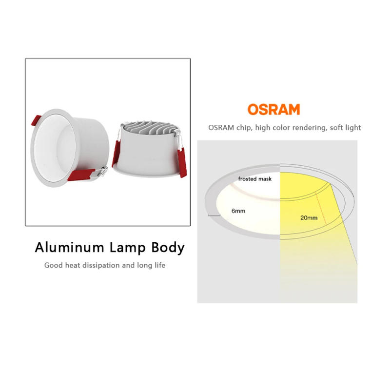 Description Picture 5 of itemSANDIY Led Spotlight Recessed Ceiling Light Built-in Spot Lamp Black White Downlights for Foyer Kitchen Home Decoration Lighting