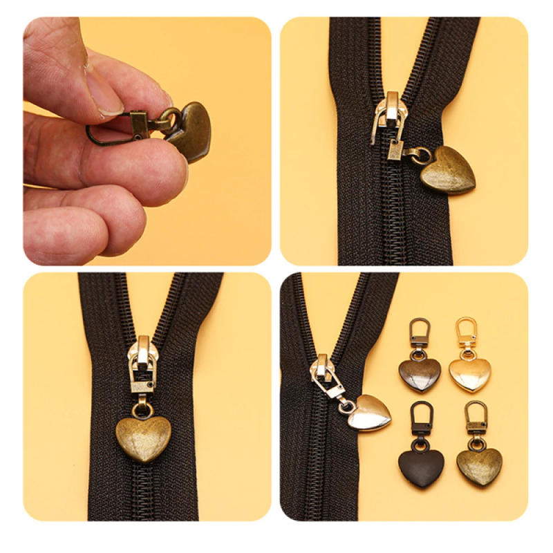 Description Picture 4 of item5pcs Metal Zipper Slider Detachable Zipper Repair Kit Zipper Pull For Clothing Jacket DIY Craft Zip Head Sewing Accessories