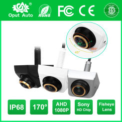 360 ° AHD1920x1080P Adjustable Front/Backup Camera, Golden Fisheye Lens OEM Mini tyle, Full HD Night Vision Waterproof camera