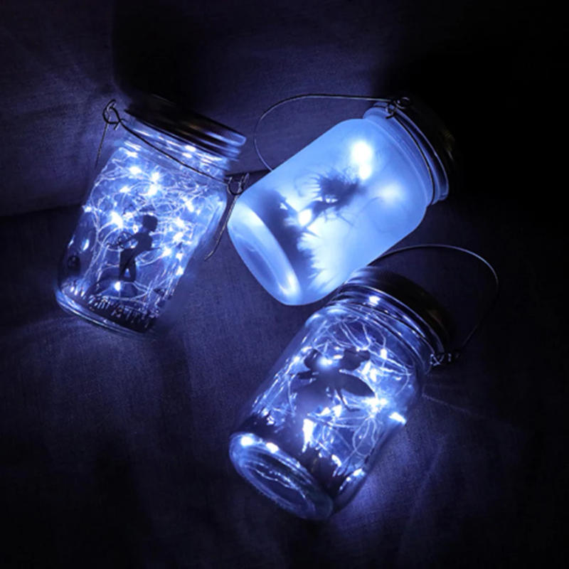 Description Picture 4 of itemSolar Mason Jar Light Solar Lantern Fairy Lights Waterproof IP65 Hanging Standing Solar Lamp Garden Light Decor Patio Lawn Lamps