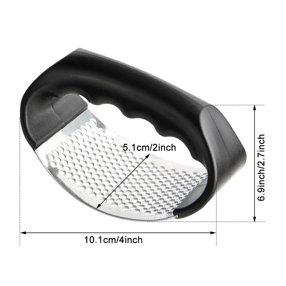 Description Picture 4 of itemStainless Steel Garlic Press Crusher Manual Garlic Mincer Chopping Garlics Tool Fruit Vegetable Tools Kitchen Accessories Gadget