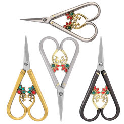 KRABALL Vintage Embroidery Tailor Sewing Scissors DIY Craft Needlework Cutter Small Scissor For Fabric Thread Cutting Shears