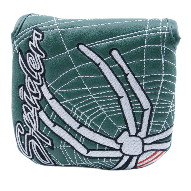 Description Picture 6 of item1pc Spider Embroidered Golf Putter Cover Waterproof And Wear-resistant Club Cover, Durable PU Leather With Magnet Closure