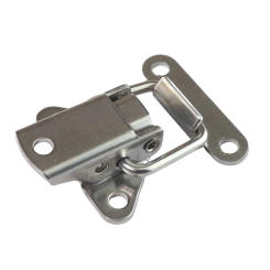 4pcs/lot Stainless Steel Cabinet Boxes Spring Loaded Latch Catch Toggle Clamp Hasp Mini Lock For: Flight Case Wooden Box