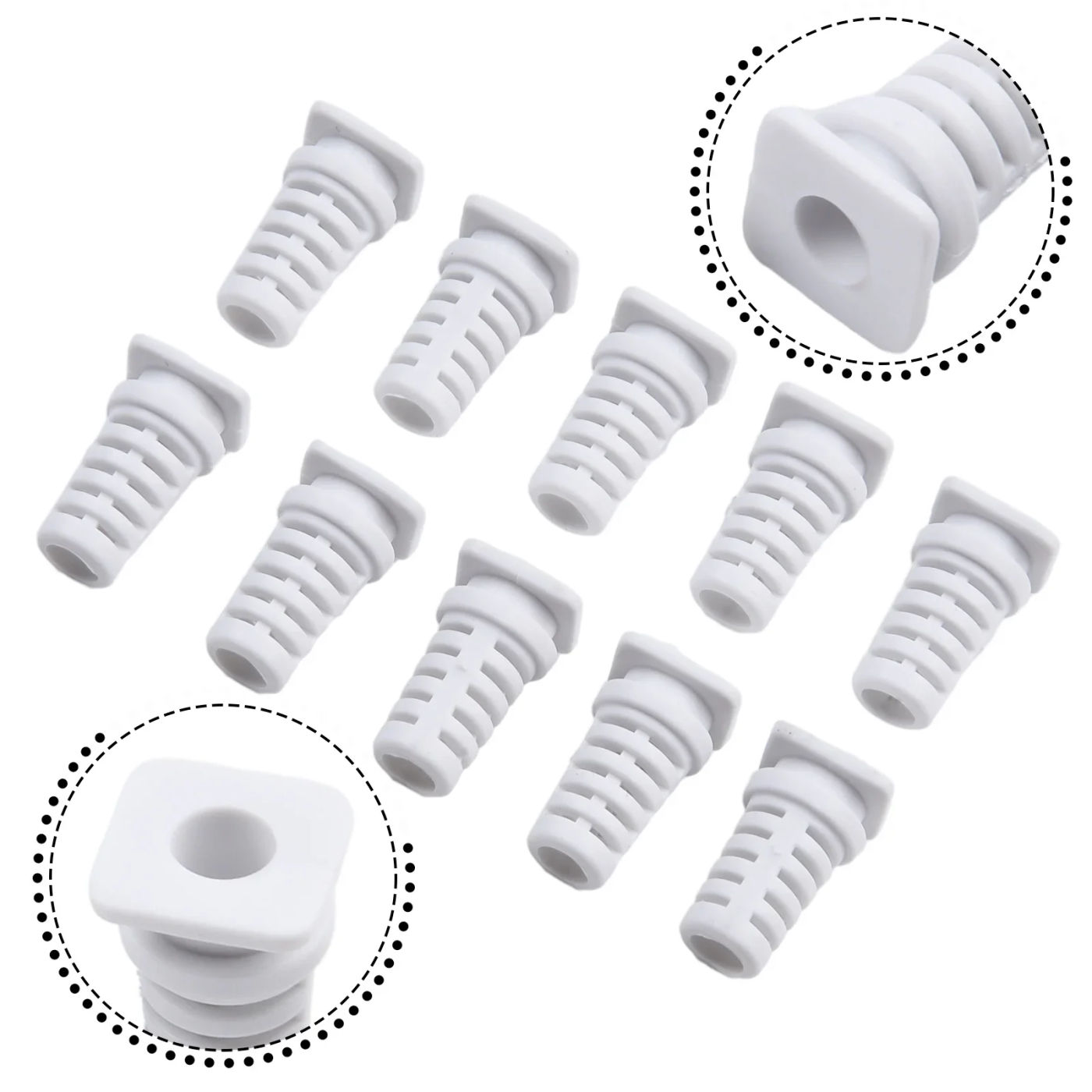 Description Picture 6 of item10pcs Cable Gland Connector Rubber Cable Sleeve Strain Relief Cord For Aviation Plugs Electric Tools Protection Wire Cover