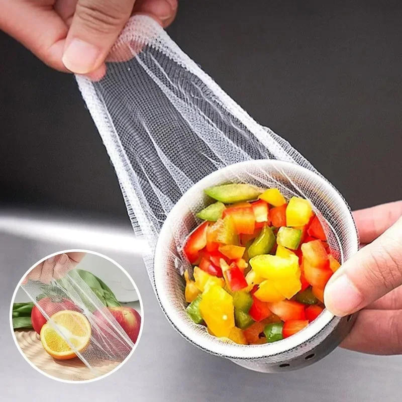 Description Picture 3 of itemDisposable Sink Filter Mesh Bag Sink Strainer Drains Hole Anti-blocking Garbage Net Bags Kitchen Food Waste Collecting Filter