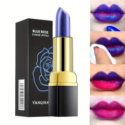 Magic Temperature Change Lipstick - Blue to Red Color Changing Lip Balm - Waterproof Base Makeup Beauty Cosmetic Stick