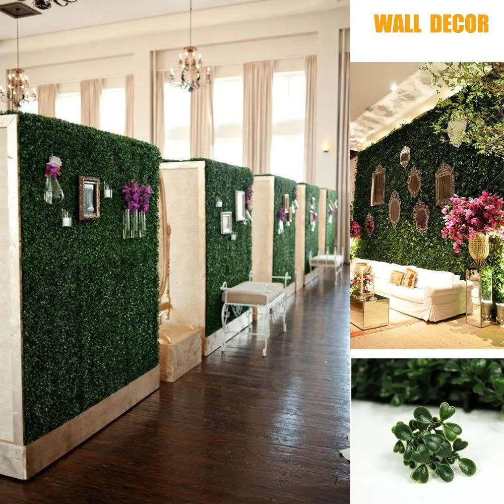 Description Picture 6 of item10/20pcs Artificial Boxwood Panels Flowers Topiary Hedge Plant 25x25cm UV Protected Greenery Wall Grass Wall Panel