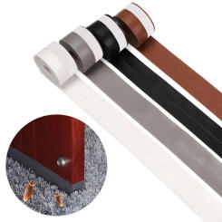 1m/3m/5m Home Decor Door Window Wind Proof Bathroom Sealing Strip Silicone Rubber Moldproof Wall Sticker