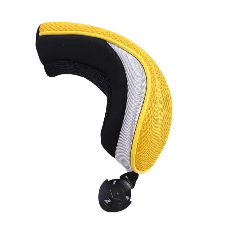 Description Picture 5 of itemAdjustable Number Tag Mesh Easy On And Off Hybrid Color Club Heads Cover Golf Club Headcover Golf Headcover Golf Head Protector