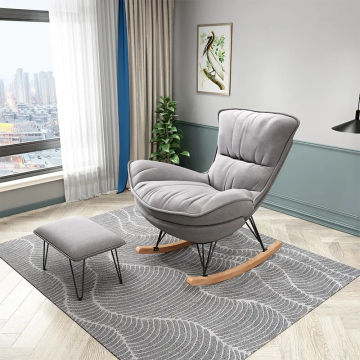 Home Lazy Living Room Chairs Sofa Nordic Style Leisure Rocking Chair Recliner Luxury Living Room Balcony Single Luxury Furniture