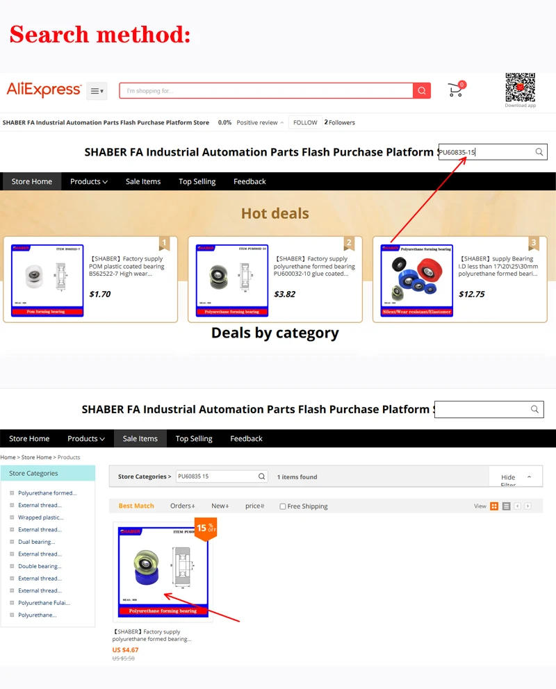 Description Picture 2 of item【SHABER】Manufacturer Supply provides threaded special guide wheels, external thread bearings, screw bearings