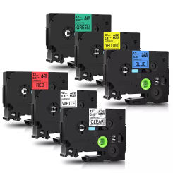 6/9/12/18/24mm TZe Tape Compatible Brother Laminated labels TZe-231 TZ-221 TZ-211 Compatible forBrother Label Printer P-touch