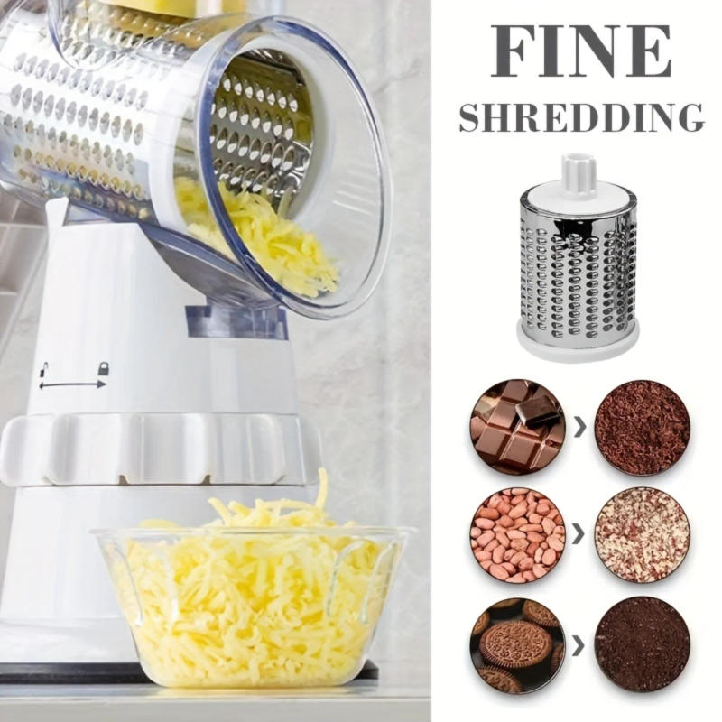 Description Picture 5 of itemVegetable Cutter & Cheese Grater - Rotary Slicer, Potato Shredder, Fruit Chopper for Easy Cooking!