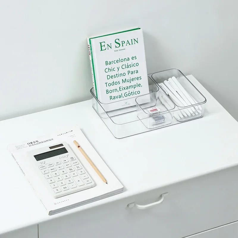 Description Picture 5 of itemTransparent Box Storage Organizer Desk Plastic Storage Box Container Drawer Organizer Table Jewelry Box Makeup Organizer Boxes