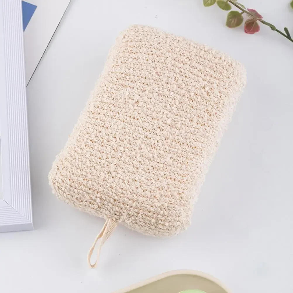 Description Picture 3 of item1Pc Bath Sponge Loofah Cleaning Body Scrubber Exfoliating SPA Shower Flax Sponges Gentle Powerful Cleansing Body Care Bath Brush