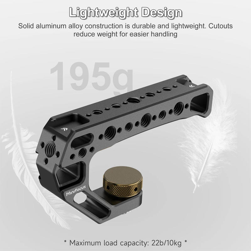 Description Picture 6 of itemCamera Cage Top Handle with 3/8" ARRI Locating Pins with 1/4" 3/8" Threads Hole & 5 Cold Shoes Mount for DSLR Cages Video Rigs