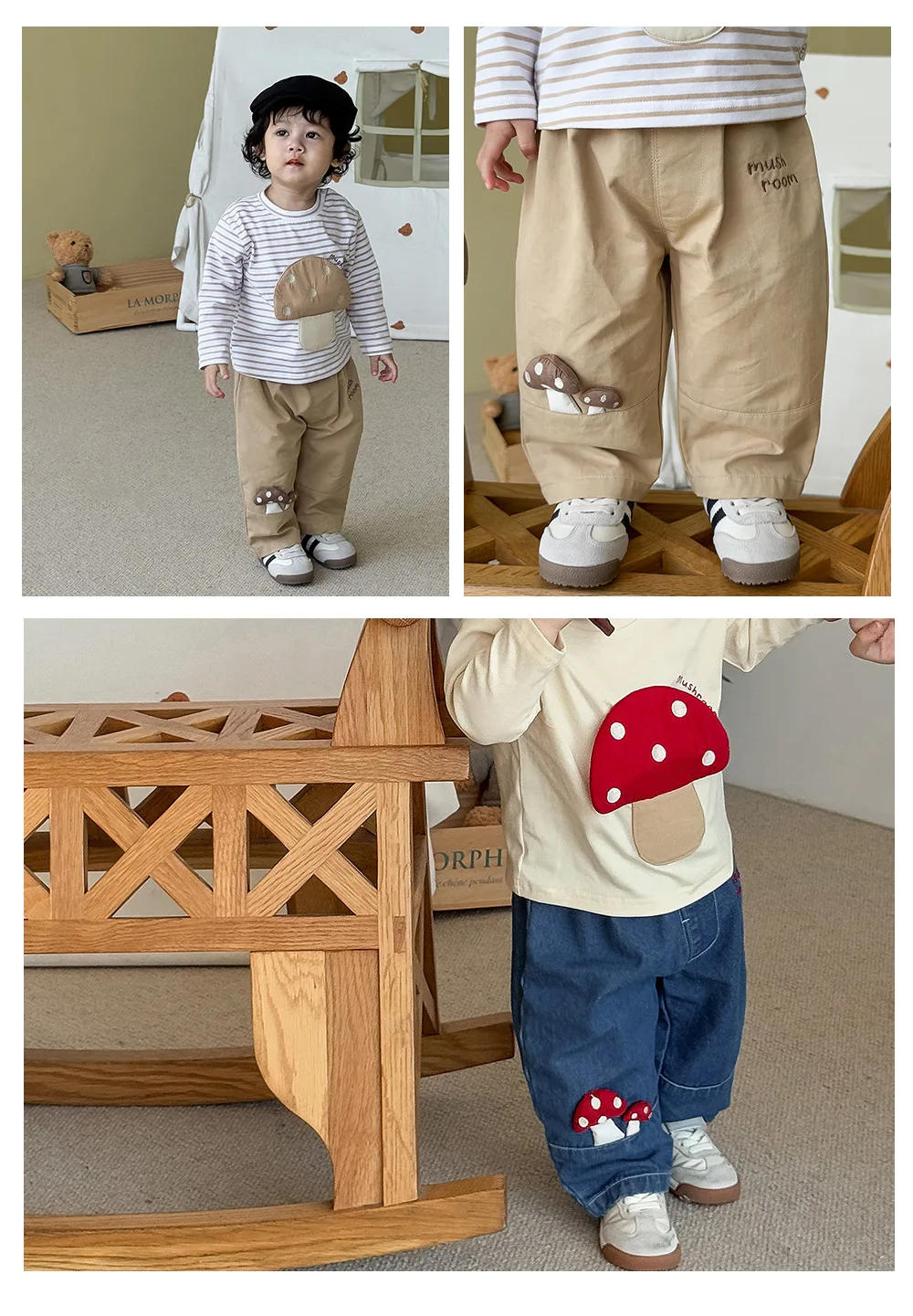 Description Picture 5 of itemBaby Fashion Jeans 2025 New Autumn Boys' Three Dimensional Embroidered Casual Pants Children's Western Style Woven Pants