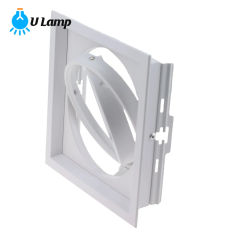 Square Recessed Lighting Fixtures for AR111 Bulb Fitting Aluminum White Black Led Grille Ceiling Spot Lights Frame Led Downlight