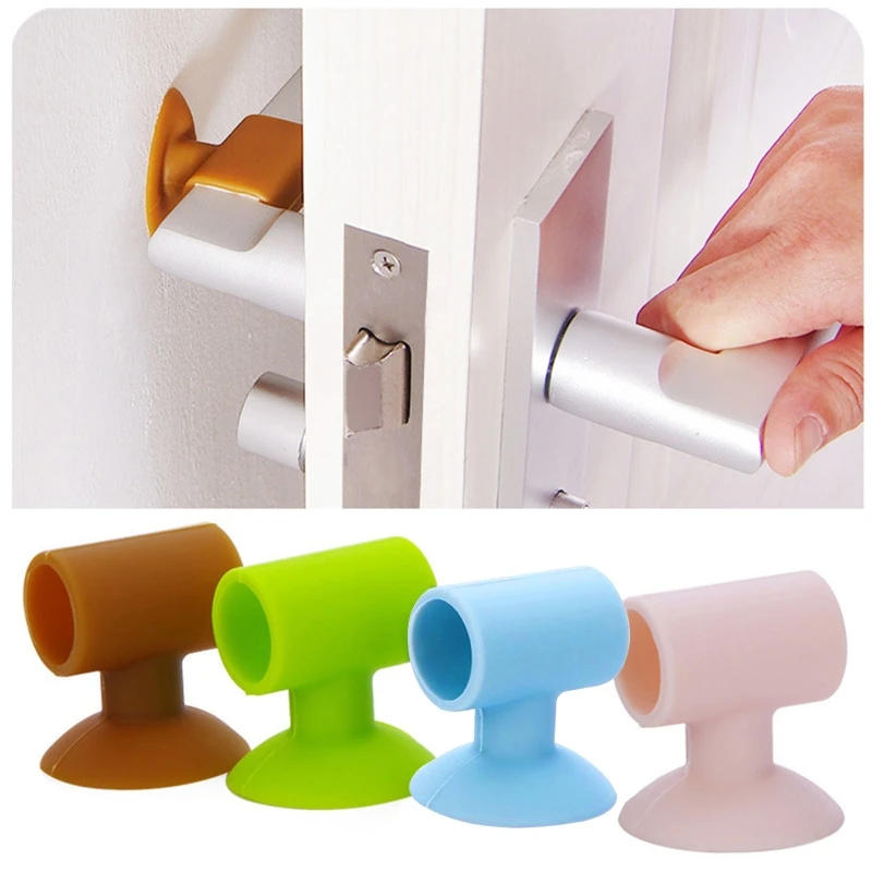 Description Picture 4 of itemDoorknob Mute Crash Pad Door Cabinet Door Handle Lock Anti-Collision Silicone Doorknob Cushion Door Stopper