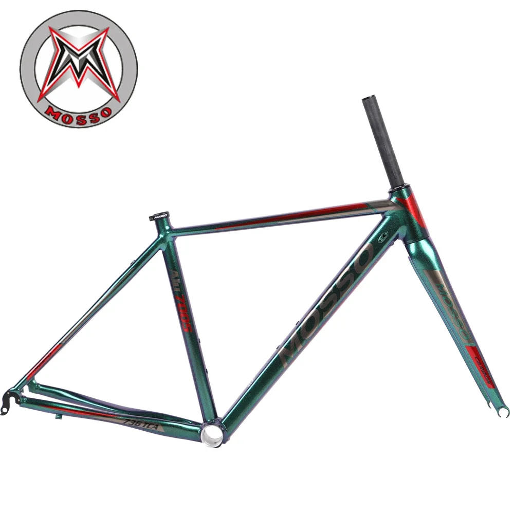 Description Picture 4 of itemMOSSO 736TCA Aluminum Alloy Road Bike Frame With Full Carbon Front Fork Ultra-light Frameset dpd xdb