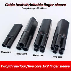 2/3/4/5/Core Heat Shrink Wrap Tube with Glue Insulation Sleeve for Separate Branch Cable Splitter Waterproof Seal Wire Protector