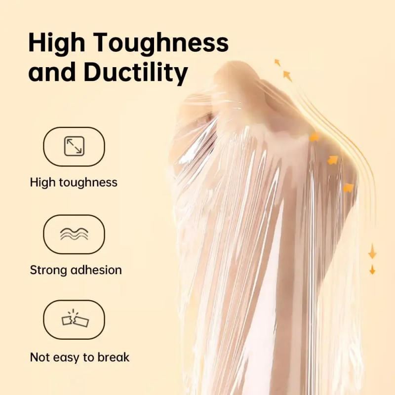 Description Picture 5 of itemFood Saran Wrap, Microwavable Cling Film Wrap, 30cm*100m Clear Plastic Food Packing Kitchen Storage Wrapping Film Keep Food Fres