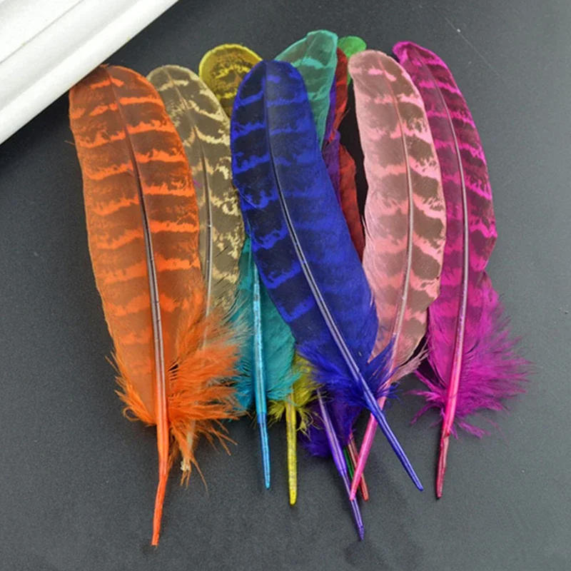 Description Picture 6 of itemWholesale Colorful Natural Female Pheasant Feathers for Carfts Chicken Handicraft Accessories Decoration Feather Decor Carnaval