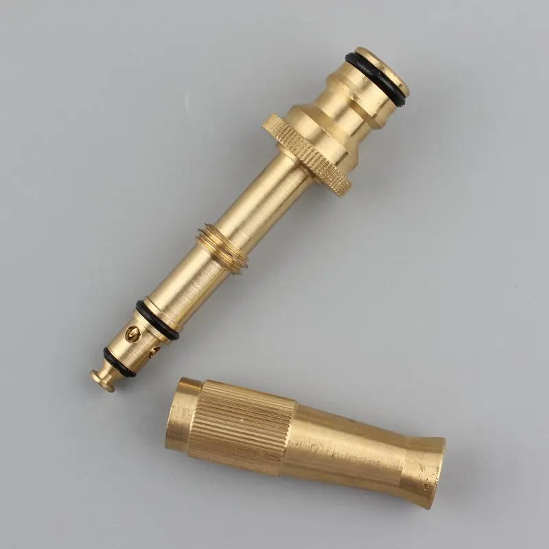Description Picture 5 of itemSpray Nozzle Water Gun Brass High Pressure Direct Spray Quick Connector Home Hose Adjustable Pressure Garden Sprinkler