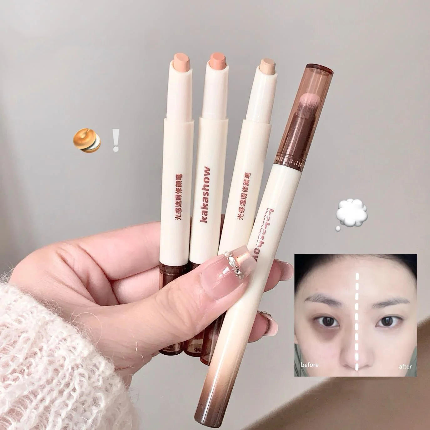 Description Picture 6 of itemFace Concealer Pen Long Lasting Cover Dark Circles Corrector Contour Concealers Stick High Gloss Brighten Face Cosmetic Makeup