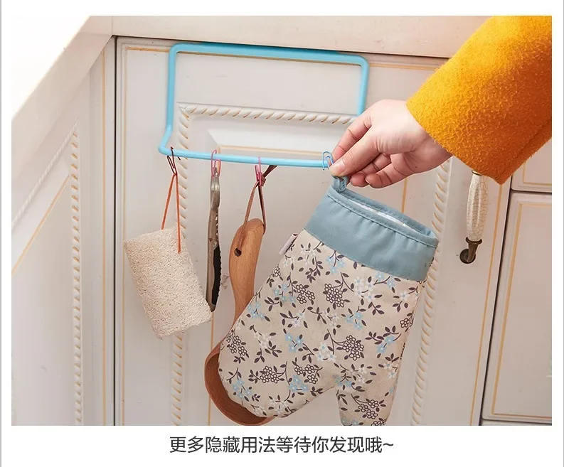 Description Picture 3 of itemTowel Rack Hanging Holder Organizer Bathroom Kitchen Cabinet Cupboard Hanger Kitchen Bathroom Accessories Gadgets Cooking Tools