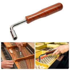 Professional Piano Tuning Wrench Plastic Handle Guzheng Tuning Lever Tuning Hammer L Shape Tuner Spanner Musical Instrument Care