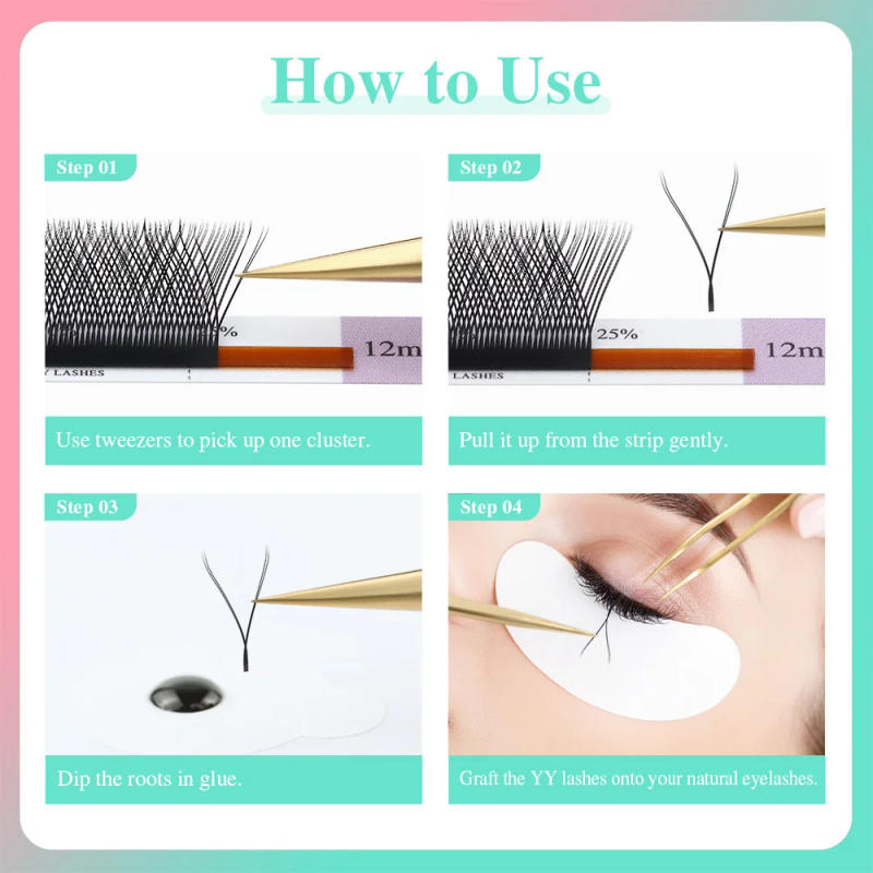 Description Picture 6 of itemNAGARAKU YY Shape Hand Woven Premium Eyelashes Extension