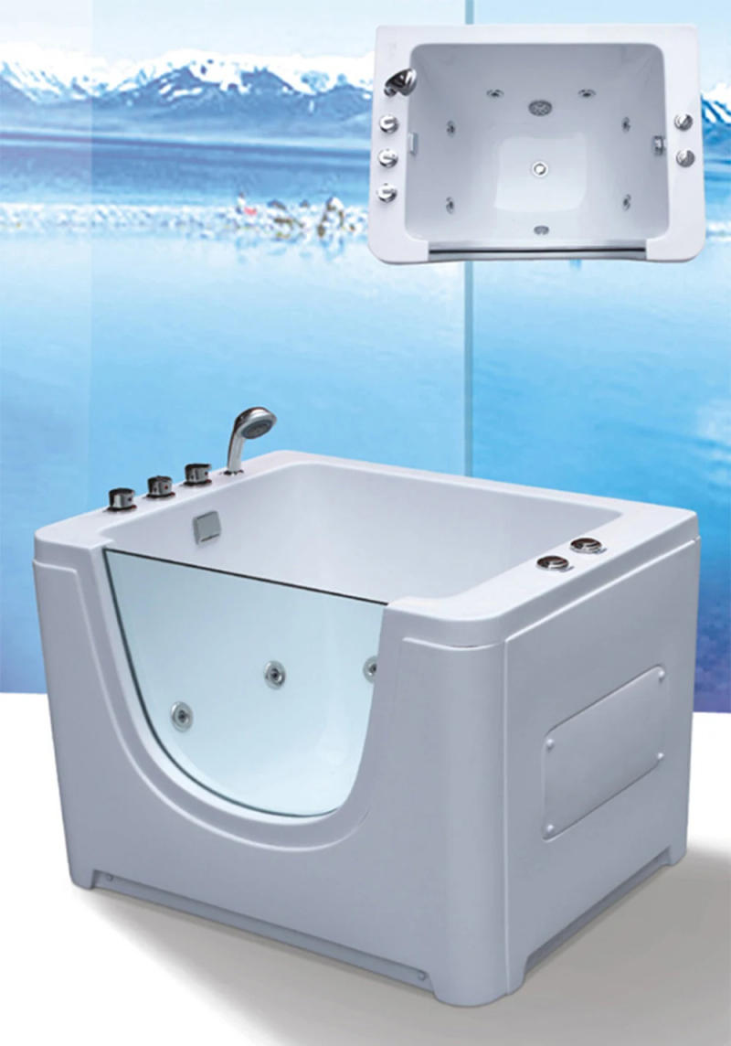 Description Picture 3 of item1100X850X840mm Infant Baby Portable Spa Acrylic Hydromassage Whirlpool Kids Children Bathtub NS805