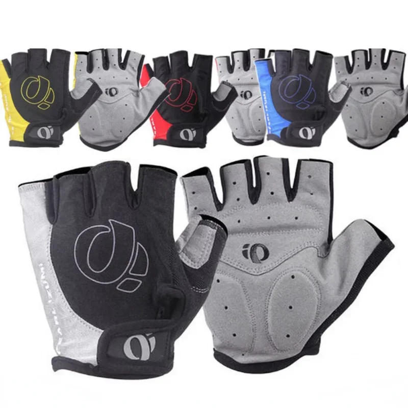 Description Picture 2 of item1Pair Gel Half Finger Cycling Gloves Anti-Slip Anti-sweat Anti Shock MTB Road Bike Gloves Bicycle Left-Right Hand Gloves