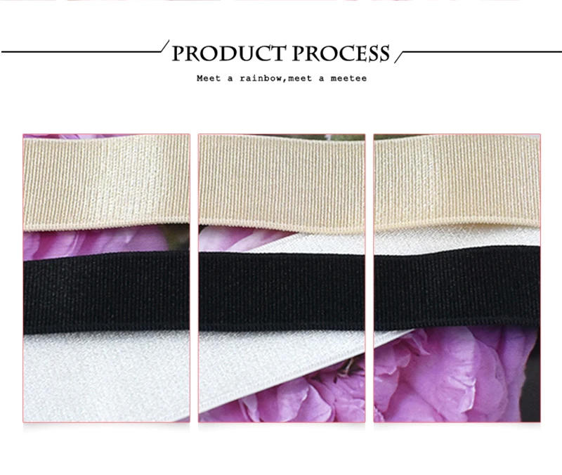 Description Picture 6 of item10Meters 6-30mm Nylon Elastic Band for Bra Underwear Strap Runbber Tape Pants Stretch Webbing Bands DIY Sewing Accessories