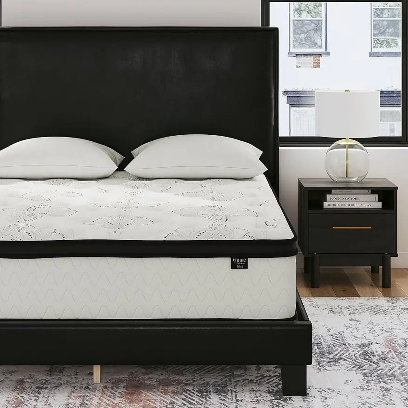 Description Picture 2 of itemDesign by Ashley King Size Chime 12 Inch Medium Firm Hybrid Mattress with Cooling Gel Memory Foam