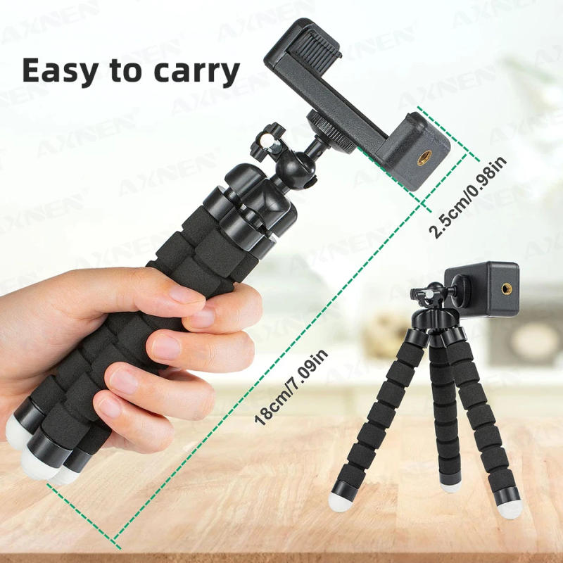 Description Picture 6 of itemSponge Tripod Octopus Bracket Universal Smartphone Tripod Mini Flexible Octopus Leg Mobile Phone Holder Stand for iPhone Samsung