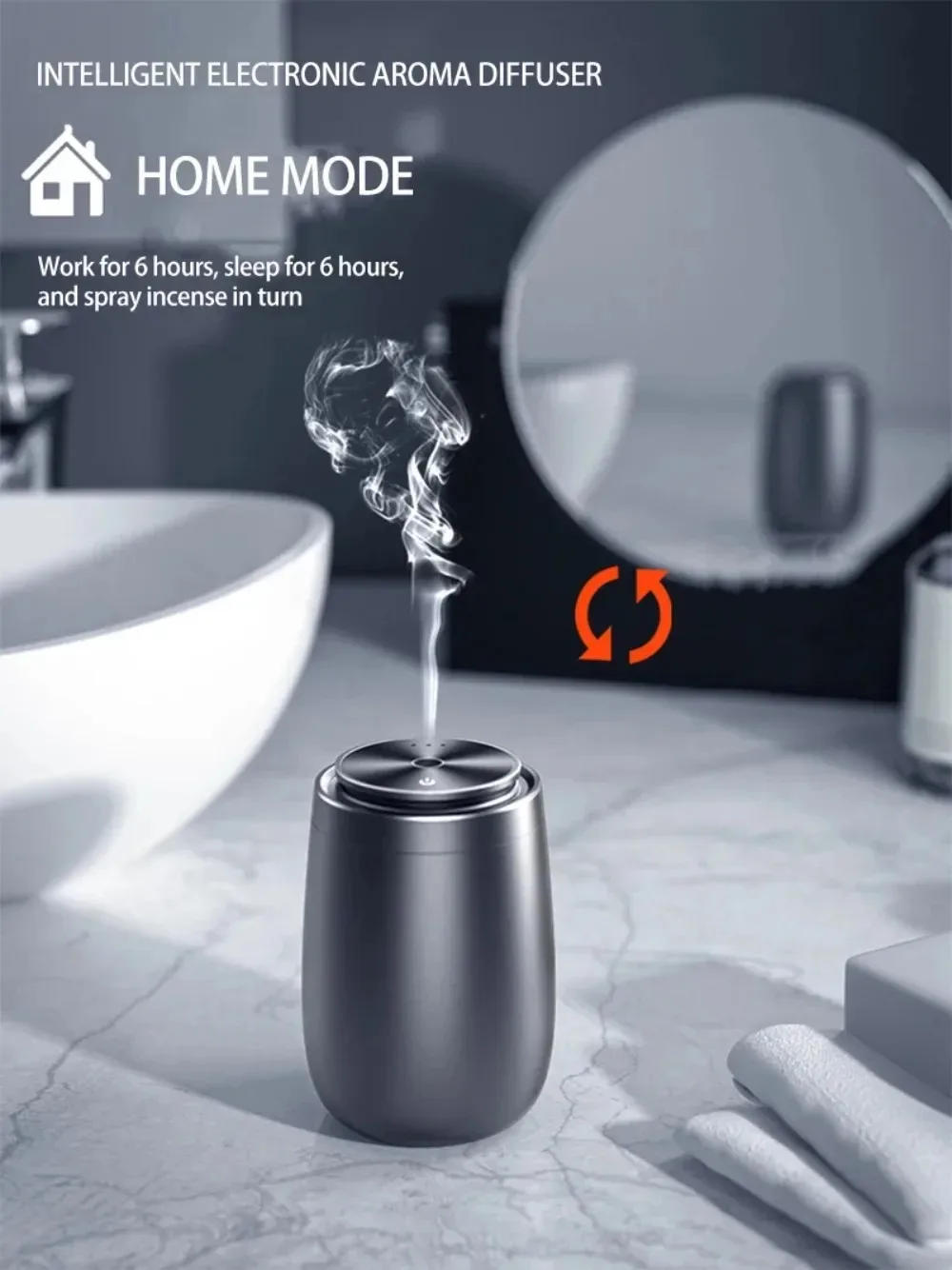 Description Picture 4 of itemCar Air Fresheners Essential Oil Diffuser Electric Aromatic Oasis Aluminium Portable Aromatherapy Aroma Diffuser Home Office