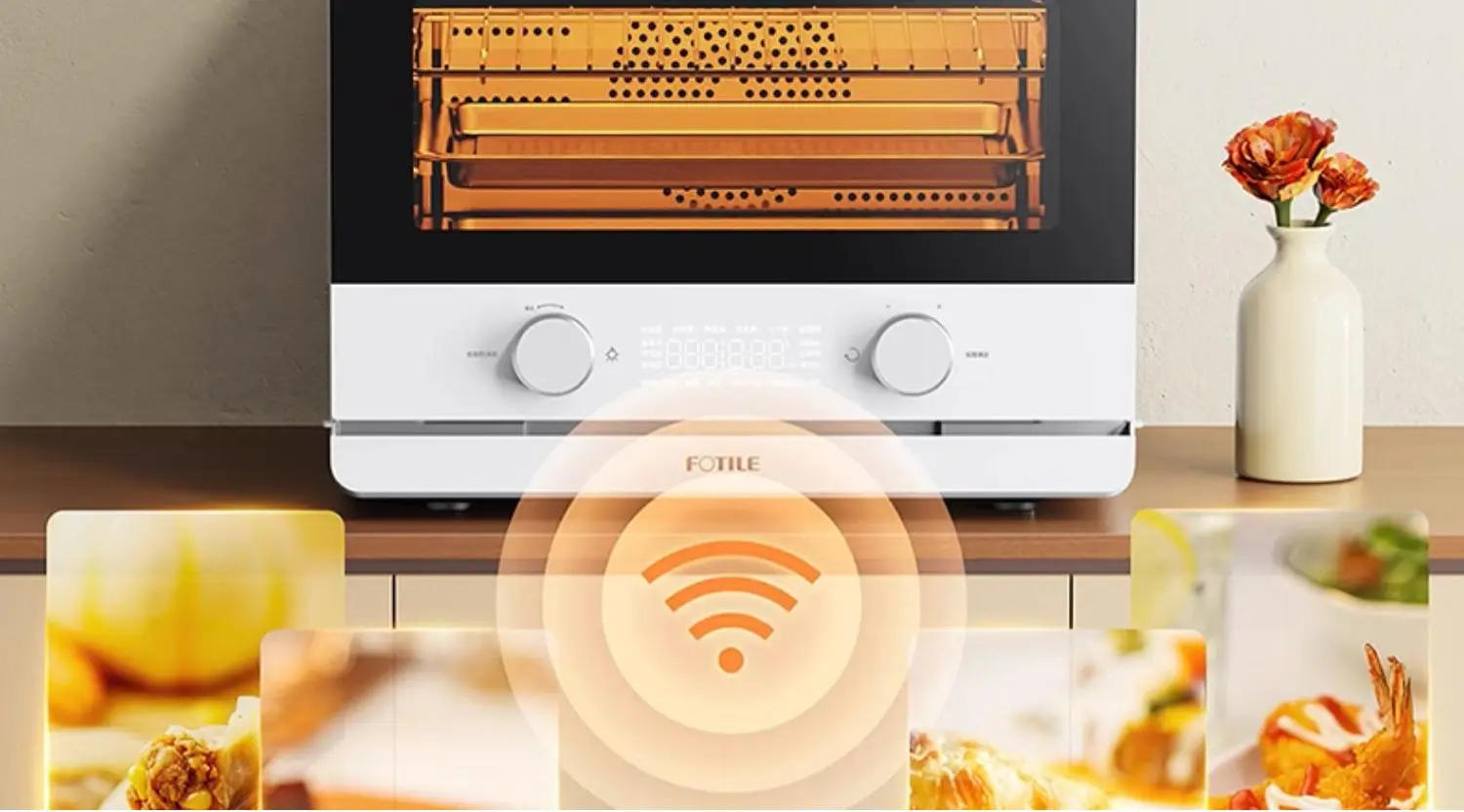 Description Picture 3 of itemSteam Baking Oven Integrated Desktop Electric Steam Box Baking and Frying Household Intelligent Steamer Air Frying