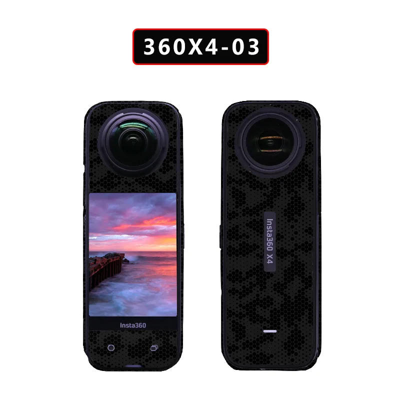 Description Picture 4 of itemFor Insta360 X4 Camera Decals Decoration Stickers Body Frame Protective Film Anti-scratch Removable PVC Colorful Scractchproof