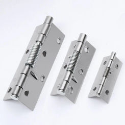 Cross Door Hinges Automatic Rebound Hinge with Spring Stainless Steel Door Window Cupboard Folding Hinges Furniture Hardware