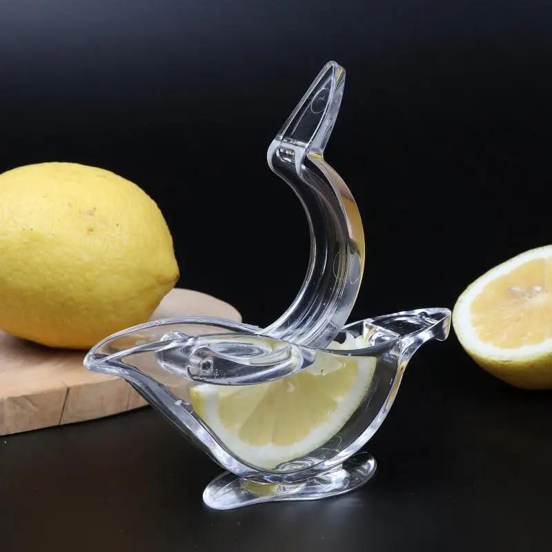 Description Picture 4 of itemLemon Clip Manual Transparent Fruit Juicer Home Kitchen Bar Gadget Bird Shape Citrus JuicerHand Held Orange Squeezer Machine