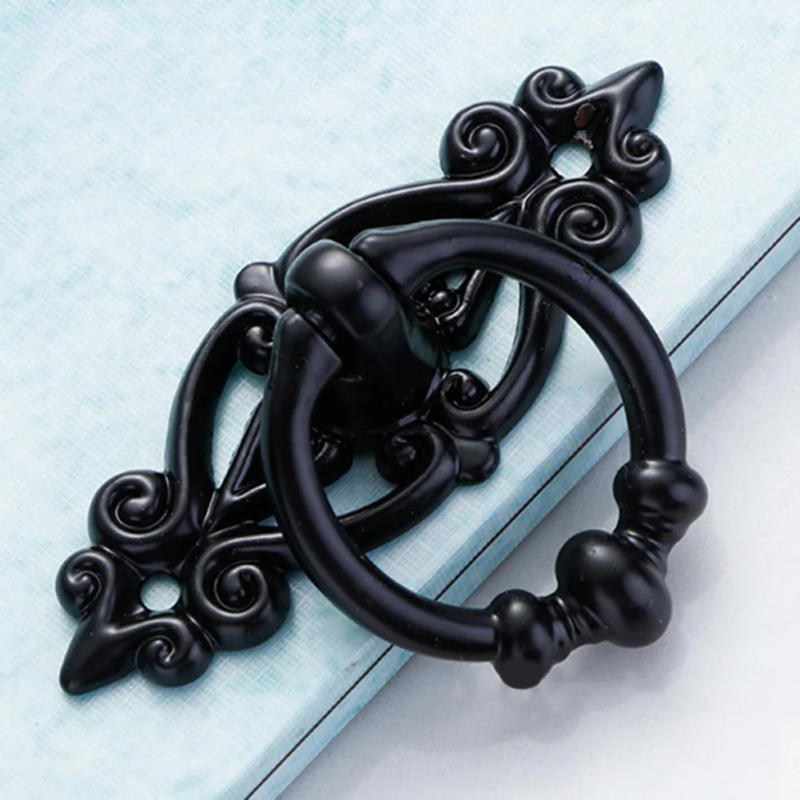 Description Picture 4 of item1 Pc Vintage Alloy Kitchen Drawer Cabinet Doors Handle Furniture Knob Hardware Cabinet Antique Handle Bronze Furniture