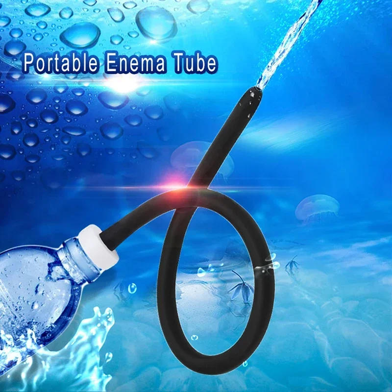 Description Picture 4 of item50/200cm Soft Silicone Tube Enema Anal, Shower Cleaning Set, Portable, Tube Anus Cleaner, Personal Hygiene Cleaning Bidet Shower