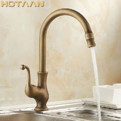. Kitchen Faucet Antique Brass Swivel Bathroom Basin Sink Mixer Tap Crane,torneira YT-6034