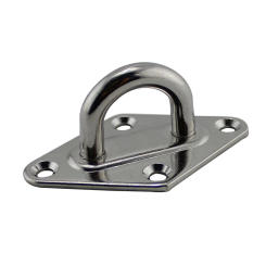 304 Stainless Steel Diamond Pad Eye Plate Hook for Suspension Ceiling Hooks Marine Application Hook
