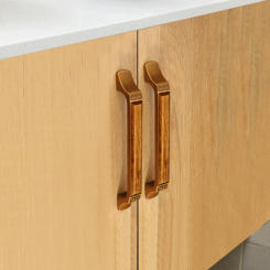 New Chinese Style Handle Wardrobe Cabinet Cabinet Door Antique Door Handle American Yellow Bronze Handle