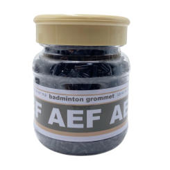 AEF Badminton Racket Single Hole & Double Hole Grommets / Eyelets - Premium Thicker Cap Black Bottle